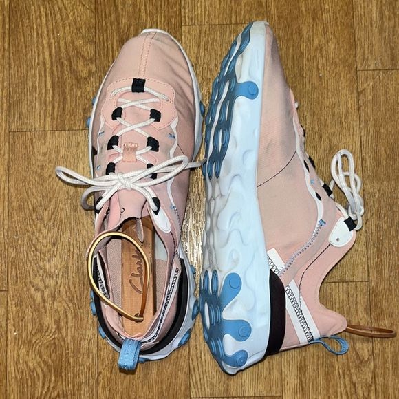 Nike React Element 55 Women's Running Shoes Size 10 Coral Stardust BQ2728 602 - Picture 1 of 6